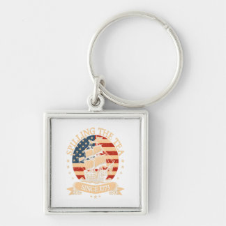 Feest alsof het 1776 is - Retro Patriotic Bow Sleutelhanger