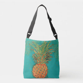 Feest Ananas-Abstracte Ananas op Helder Crossbody Tas