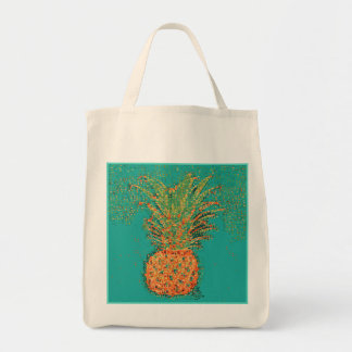 Feest Ananas-Abstracte Ananas op Helder Tote Bag