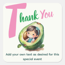 Feest Baby Meisje Shower Avocado Schattig Leuk Mod