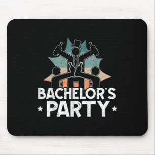 Feest Bachelor Drinken Team Bier Bruid Bruidegom Muismat