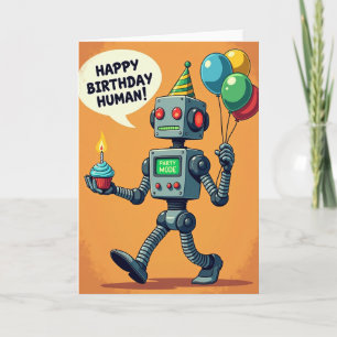 Feest Bot Cupcake Kaart
