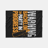 Feest Bruidegom Aan De Gang Bruidegom Squad  Fleece Deken (Voorkant (Horizontaal))