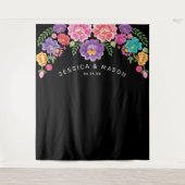 Feest Bruiloft Achtergrond Fotohokje Wandkleed (Voorkant)