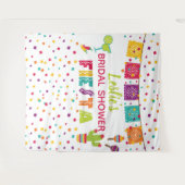 Feest Bruiloft Bridal Shower Achtergrond - WH Wandkleed (Voorkant (horizontaal))