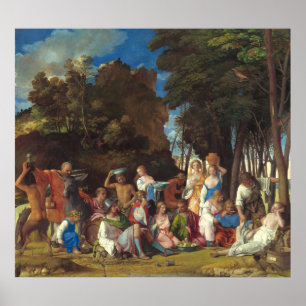 Feest der Goden - Giovanni Bellini Fijne Kunst Pos Poster