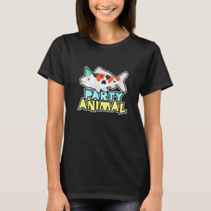 Feest Dierlijke Karper Vis Goudvis Grafische Verja T-shirt