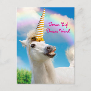Feest Eenhoorn Paard En Regenboog Uitnodiging Briefkaart