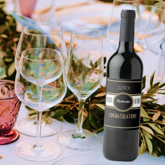 Feest! Eigen waslabel voor grint Wijn Etiket