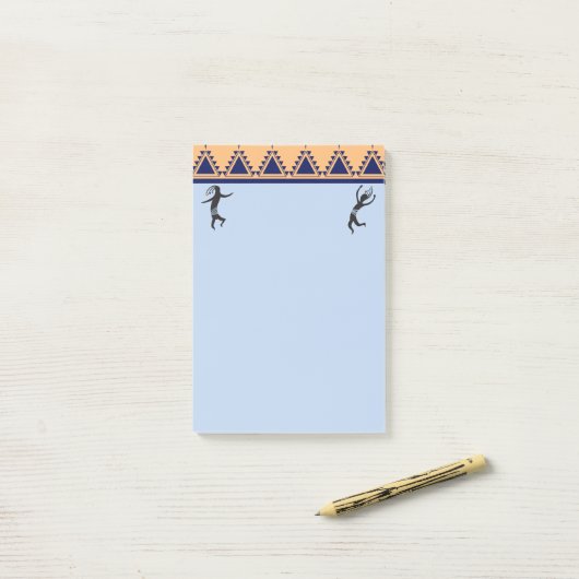 Feest en Dancing Kokopellis Post-it® Notes (Op bureau)