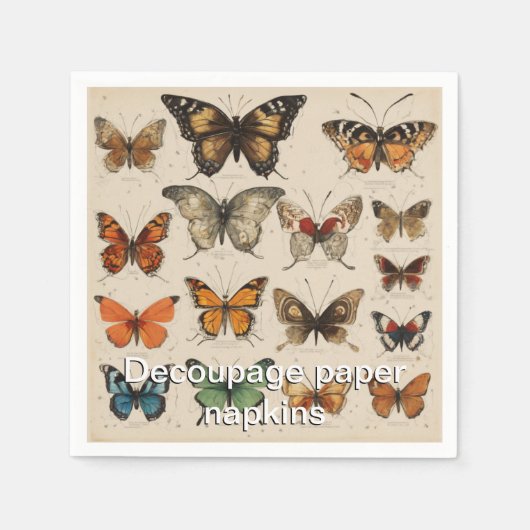Feest en decoupage servetten Vlinders servetten (Voorkant)