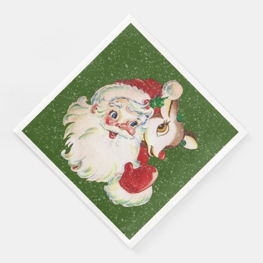 feest- en rendierfeestdag servet (Hoek)