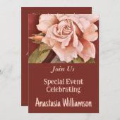 FEEST FEEST UITNODIGEN KAART (Voorkant / Achterkant)