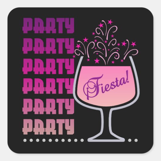 Feest - Fiesta stickers (Voorkant)