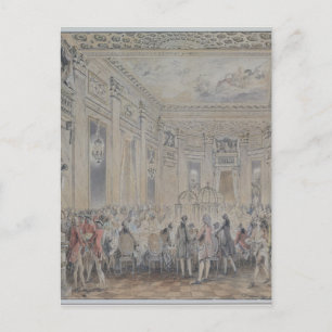 Feest gegeven door Madame du Barry voor Louis XV Briefkaart