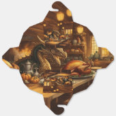 Feest geschikt voor een draak bedankdoosjes (Ongevouwen)