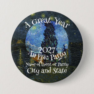 Feest HG FV LF Vakantie Great Smokey Mountains T-s Ronde Button 7,6 Cm