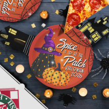 Feest in de Patch Halloween lunch papieren borden