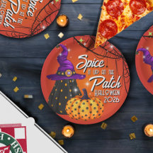 Feest in de Patch Halloween lunch papieren borden