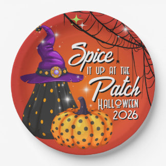 Feest in de Patch Halloween lunch papieren borden Bordje