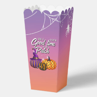 Feest in de Patch Halloween Popcorn Doos Bedankdoosjes