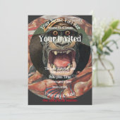 Feest in de Tiki Bar Rum Drankjes Kaart (Staand voorkant)