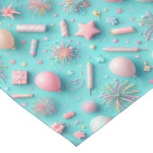 Feest in het blauw korte tafelloper (Hoek)