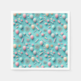 Feest in het blauw servet