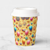 Feest in het geel papieren bekers (Rechts)