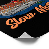 Feest in slow motion Grappig Ponton Shirt Poster (Hoek)