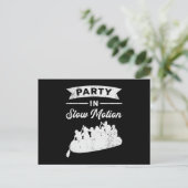 Feest in Slow Motion Kano Boot Grappig Briefkaart (Staand voorkant)