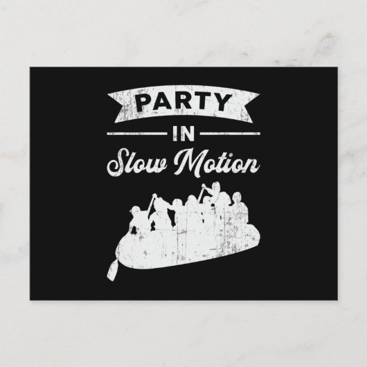 Feest in Slow Motion Kano Boot Grappig Briefkaart (Voorkant)