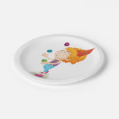 Feest Kind jongleren kleurrijke ballen Papieren Bordje (Gekanteld)