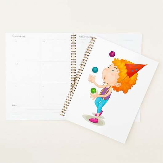 Feest Kind jongleren kleurrijke ballen Planner