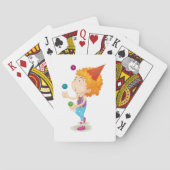 Feest Kind jongleren kleurrijke ballen Pokerkaarten (Achterkant)