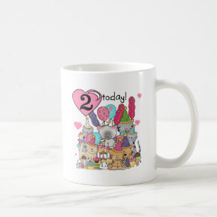 Feest Kittens 2e Verjaardag T-shirts en geschenken Koffiemok
