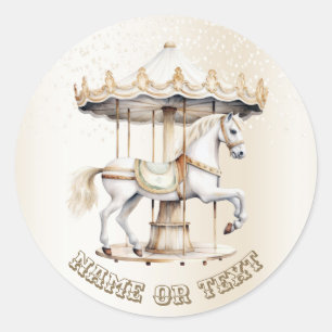 Feest Merry Go Ronde Circus Carnaval Schattige Cla Sticker