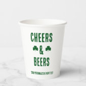 Feest met Cheers and Beers Papieren Bekers (Voorkant)