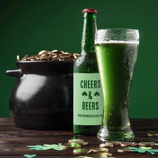 Feest met Cheers en Bier Bier Etiket