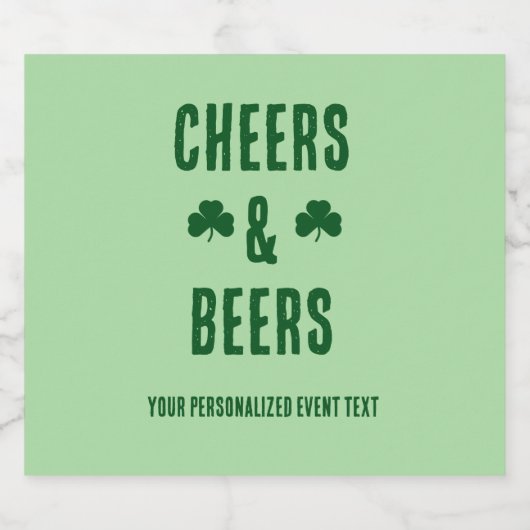 Feest met Cheers en Bier Bier Etiket (Enkel label)