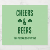 Feest met Cheers en Bier Etiket (Enkel label)