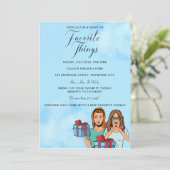 Feest met favoriete cadeaus kaart (Staand voorkant)