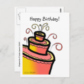 FEEST MET TAART! BRIEFKAART (Voorkant / Achterkant)