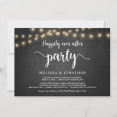 Feest na 'Happily Ever After', String Lights Elope Kaart (Voorkant)
