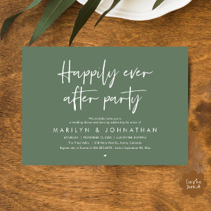 Feest na 'Happily Ever After', Trouwdiner Dansen Kaart