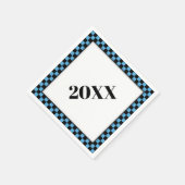 Feest op! Blauw2 Servet (Hoek)