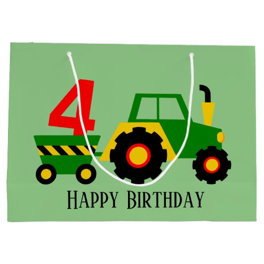 feest op de vierde volger groot cadeauzakje (Achterkant)