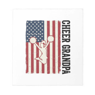 Feest opa Patriottisch vintage vlag shirt ontwerp_ Notitieblok