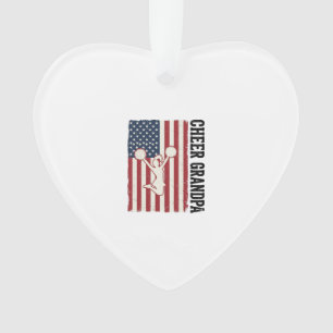 Feest opa patriottisch vintage vlag shirt ontwerp_ ornament