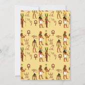 Feest over het Nijl Egyptische thema Kaart (Achterkant)